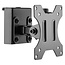 InLine® Slatwall monitorbeugel kort, VESA 75/100 mm, zwart