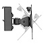 InLine® Slatwall monitorbeugel kort, VESA 75/100 mm, zwart