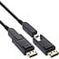 InLine® DisplayPort 1.4 AOC-kabel, 8K4K, DisplayPort-stekker afneembaar, 40 m