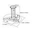 InLine® plafondbeugel voor projector, hoogte 130/200mm, max. 10kg