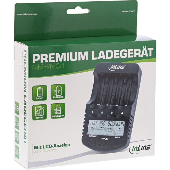 InLine® NiCd+NiMH AA en AAA lader