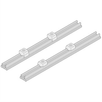 Schroff SCHROFF Interscale flexibel railsysteem voor printplaatmontage, 221D, 217,45L