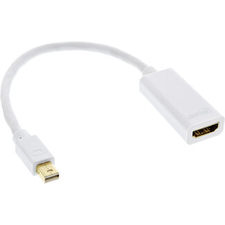 InLine InLine® Mini DisplayPort HDMI adapterkabel met audio, 4K/30Hz