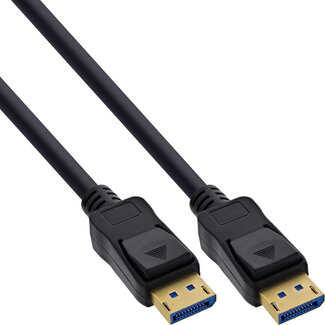 InLine InLine® DisplayPort 2.1-kabel, UHBR20 80 Gb/s, zwart, 1,5m