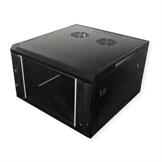 Value VALUE Wandbehuizing 6 HE (HxBxD) 368 x 570 x 600mm, zwart