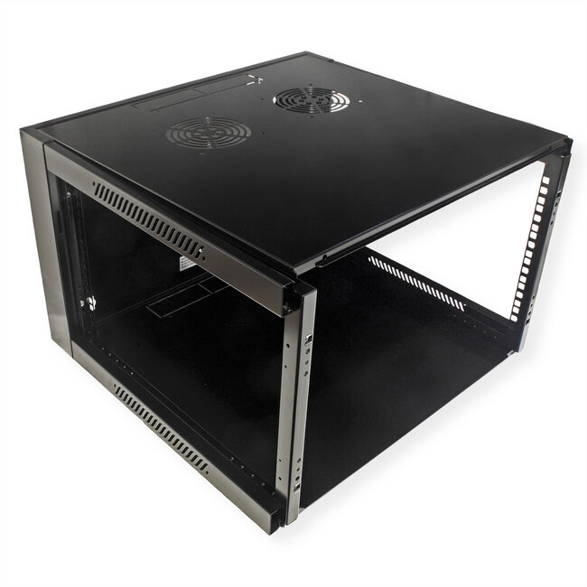 VALUE Wandbehuizing 6 HE (HxBxD) 368 x 570 x 600mm, zwart