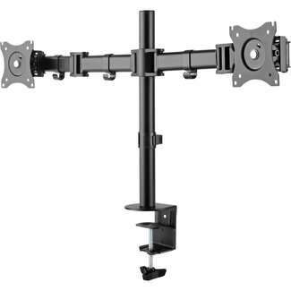 InLine InLine® bureauhouder, voor 2x TFT/LCD/LED tot 68cm (27"), max. 2x8 kg