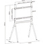 InLine® houtstand Studio TV-standaard, voor scherm 49"-70" (124-178cm),max. 40kg