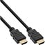 InLine® HDMI High Speed kabel met ethernet, male / male, zwart/goud, 7,5m