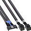 InLine® MCIO-kabel, MCIO x8 naar 2x MiniSAS-HD SFF-8643, 1 m