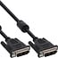 InLine® DVI-D kabel, digitaal 24+1 male / male, dual link, 2 ferrieten, 2m
