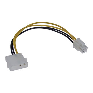 InLine InLine® Interne power adapter, 4-pin voedingseenheid naar 4-pin, 0,20m