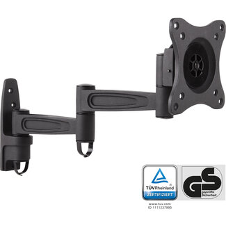 InLine InLine® Muurbeugel, voor monitoren tot 69cm (27"), max. 15kg, 2-delige arm