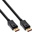 InLine® DisplayPort 1.4 kabel, zwart, vergulde contacten, 1m