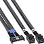 InLine® MCIO-kabel, MCIO x8 naar 2x MiniSAS-HD SFF-8643, 0,75 m