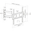 InLine® muurbeugel, voor scherm 81-140cm (32-55"), max. 50kg