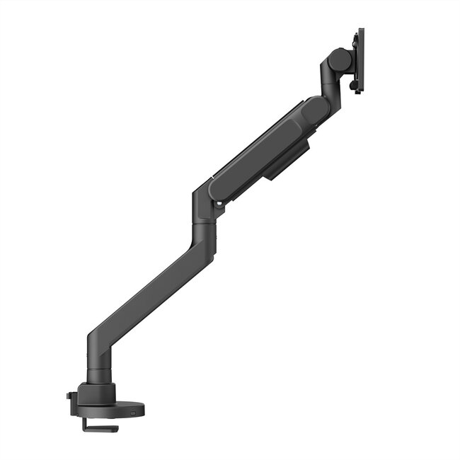 ROLINE LCD-Monitorhalterung mit Gasfeder, Tischmontage, hochbelastbar bis 27kg, <144,78cm (57")
