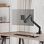 ROLINE LCD-Monitorhalterung mit Gasfeder, Tischmontage, hochbelastbar bis 27kg, <144,78cm (57")