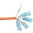 SFTP CAT7 1000 MHz netwerkkabel | vaste aders | AWG23 | LSZH | oranje | 25 meter