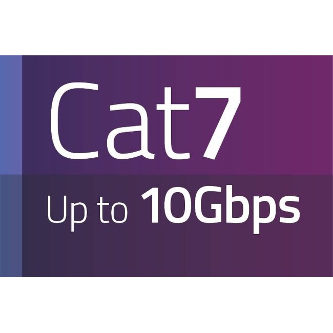 SFTP CAT7 1000 MHz netwerkkabel | vaste aders | AWG23 | LSZH | oranje | 25 meter