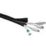 Polyester kabelsleeve | klittenband sluiting | 32 mm | zwart | 5 meter