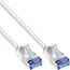 InLine® Patchkabel slim, U/FTP PiMf, Cat.6A, wit, 0,25 m