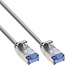 InLine® Patchkabel slim, U/FTP PiMf, Cat.6A, grijs, 0,25 m