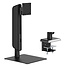 VALUE Schwerlast-LCD-Arm, freistehend, höhenverstellbar, < 124,46cm (49"), bis 18kg, schwarz
