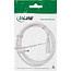 InLine® DC-verlengkabel, haakse stekker, 3,5 x 1,35 mm, wit, 5 m