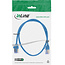 InLine® Patchkabel slim, U/FTP PiMf, Cat.6A, blauw, 0,3 m