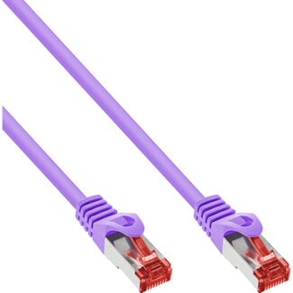 InLine InLine® Patchkabel, S/FTP (PiMf), Cat.6, 250 MHz, PVC, koper, paars, 10m