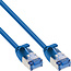 InLine® Patchkabel slim, U/FTP PiMf, Cat.6A, blauw, 3 m