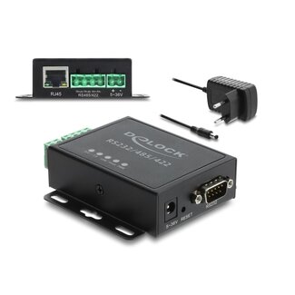 DeLOCK Delock Ehernet LAN Converter to RS-232/RS-485/RS-422 and Modbus RTU/TCP Gateway isolation 1.5 KV