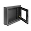 Delock 12″ Network Cabinet / Control Cabinet with removable Front Cover 6U black