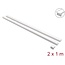 Delock Cable Duct self-adhesive with sliding cover 30 x 14 mm incl. connector - length 1 m pack of 2 pcs white