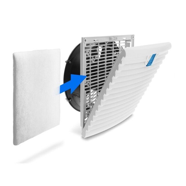 Delock Axial Fan 230 V AC with Filter 254 x 254 x 107 mm