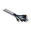 Delock Cable Duct self-adhesive with sliding cover 30 x 14 mm incl. connector - length 1 m pack of 2 pcs grey