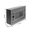 Delock 12″ Network Cabinet / Control Cabinet with removable Front Cover 4U black