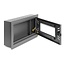 Delock 12″ Network Cabinet / Control Cabinet with removable Front Cover 4U black