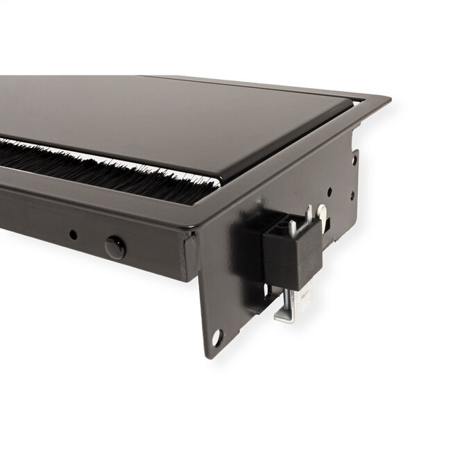 BACHMANN CONI Einbaurahmen 4-fach, schwarz RAL9005 lackiert