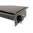 BACHMANN CONI Einbaurahmen 4-fach, schwarz RAL9005 lackiert