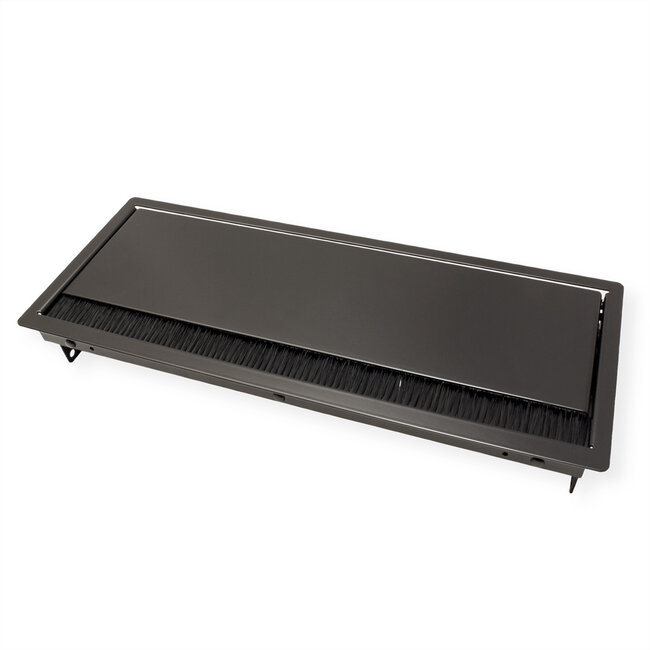 BACHMANN CONI Einbaurahmen 4-fach, schwarz RAL9005 lackiert