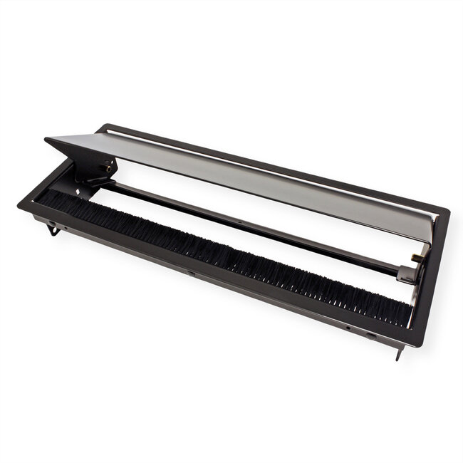 BACHMANN CONI Einbaurahmen 4-fach, schwarz RAL9005 lackiert