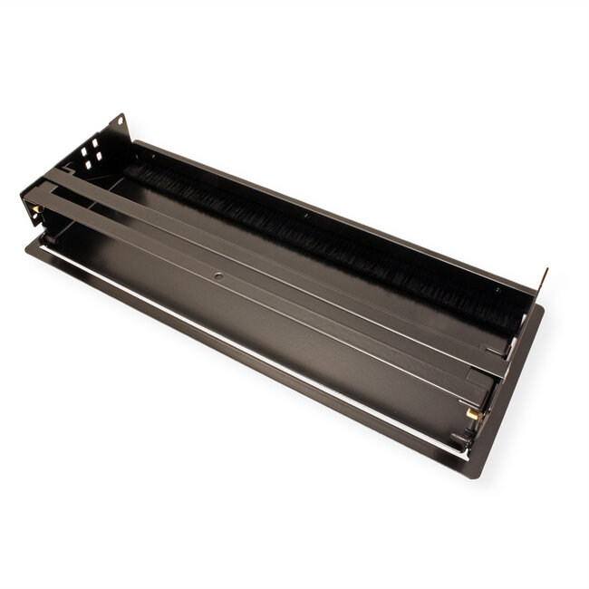 BACHMANN CONI Einbaurahmen 4-fach, schwarz RAL9005 lackiert