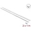 Delock Cable Duct self-adhesive with sliding cover 24 x 14 mm incl. connector - length 1 m pack of 2 pcs white