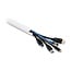 Delock Cable Duct self-adhesive with sliding cover 24 x 14 mm incl. connector - length 1 m pack of 2 pcs white