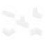 Delock Connector for 40 x 19 mm cable duct, set 5 pcs white