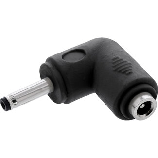 InLine InLine® DC-adapter, 3,5 x 1,35 mm, stekker/bus, haaks, zwart