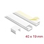 Delock Cable Duct self-adhesive with sliding cover 40 x 19 mm incl. connector - length 1 m pack of 2 pcs white