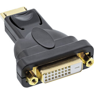 InLine InLine® DisplayPort adapter, DisplayPort male naar DVI-D 24+1 female, zwart